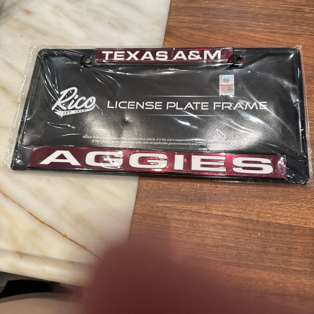 Texas A & M license plate frame